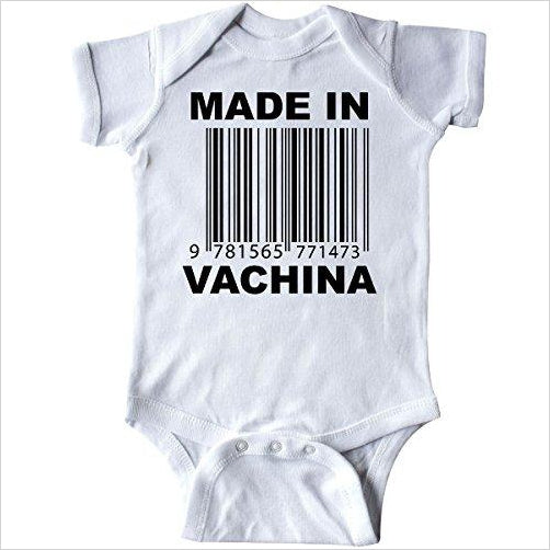 Funny Baby Suit - Made In Vachina - Gifteee. Find cool & unique gifts for men, women and kids