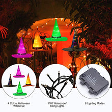 Load image into Gallery viewer, Halloween Hanging Lighted Glowing Witch Hat - Gifteee. Find cool &amp; unique gifts for men, women and kids
