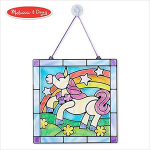 Melissa & Doug Stained Glass - Unicorn - Gifteee Unique & Unusual gifts, Cool gift ideas