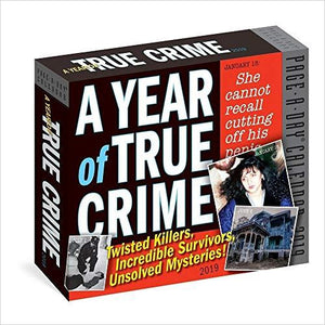 365 Days of True Crime 2019 Page-A-Day Calendar - Gifteee. Find cool & unique gifts for men, women and kids