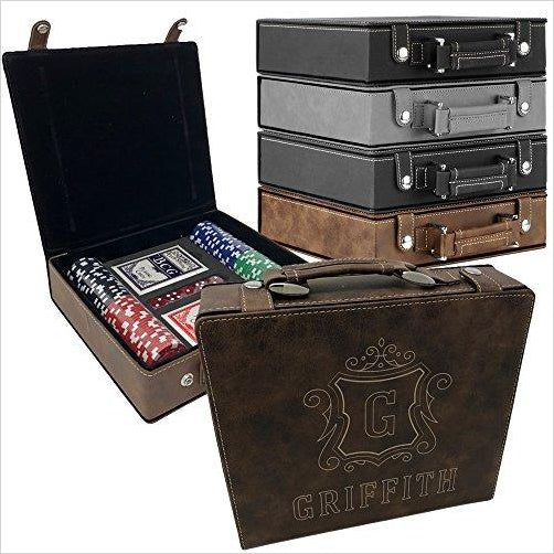 Personalized Poker Set Case - Gifteee Unique & Unusual gifts, Cool gift ideas