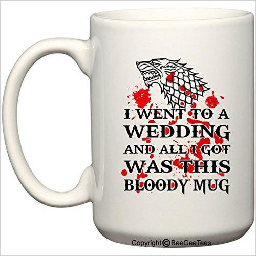 Game of Thrones Wedding - Dire Wolf Bloody Mug - Gifteee. Find cool & unique gifts for men, women and kids