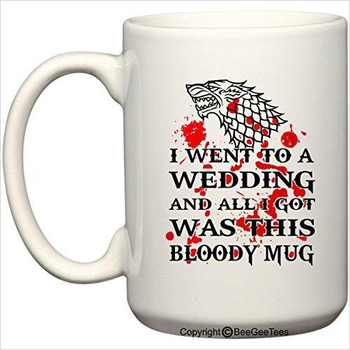 Game of Thrones Wedding - Dire Wolf Bloody Mug - Gifteee. Find cool & unique gifts for men, women and kids