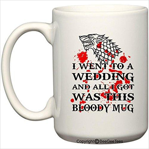 Game of Thrones Wedding - Dire Wolf Bloody Mug - Gifteee Unique & Unusual gifts, Cool gift ideas