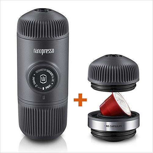 Nanopresso Portable Espresso Maker Bundled with NS Adapter - Gifteee. Find cool & unique gifts for men, women and kids