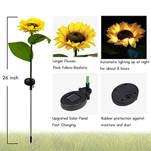 Sunflower Solar Garden Decor