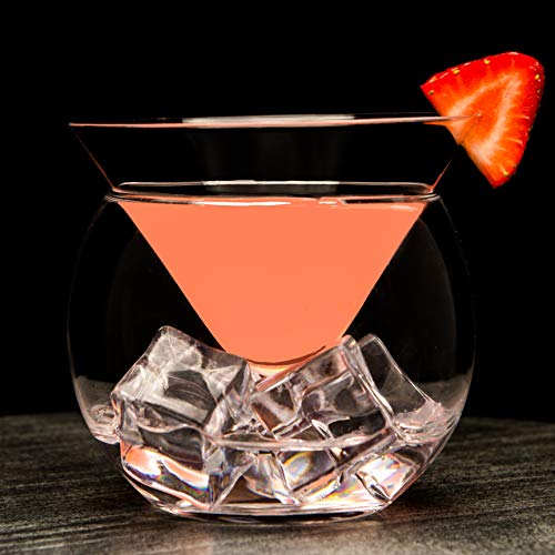 Stemless Martini Glasses with Chiller - Gifteee Unique & Unusual gifts, Cool gift ideas