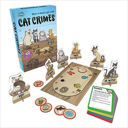 Cat Crimes Logic Game and Brainteaser - Gifteee. Find cool & unique gifts for men, women and kids