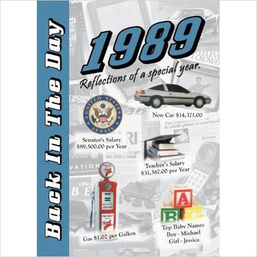 1989 Back In The Day Almanac - Gifteee. Find cool & unique gifts for men, women and kids