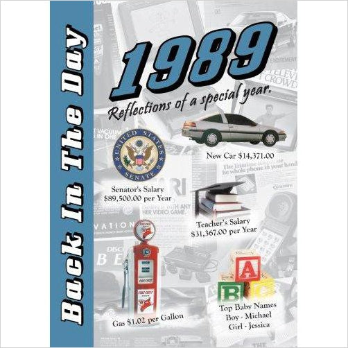 1989 Back In The Day Almanac - Gifteee Unique & Unusual gifts, Cool gift ideas