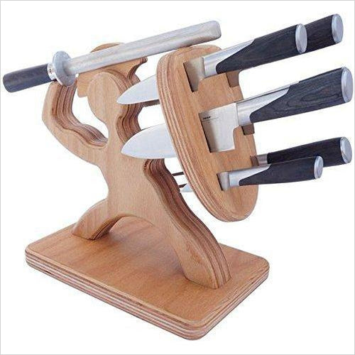 Spartan Knife Block - Gifteee Unique & Unusual gifts, Cool gift ideas
