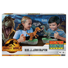 Load image into Gallery viewer, Jurassic World Dominion Rock ‘Em Sock ‘Em Robots Blue vs Atrociraptor Game with Battling Raptors
