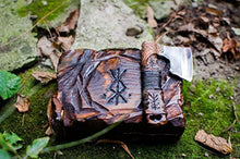 Load image into Gallery viewer, Straight razor warrior axe in Viking Celtic Nordic style - Gifteee. Find cool &amp; unique gifts for men, women and kids
