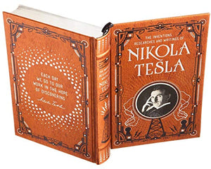 Nikola Tesla Handmade Book Safe - Leather-bound
