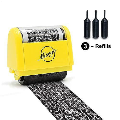 Identity Theft Protection Roller Stamp - Gifteee Unique & Unusual gifts, Cool gift ideas