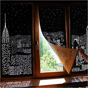 Blackout Curtains - Holes for sunlight create amazing sky line during the day - Gifteee. Find cool & unique gifts for men, women and kids