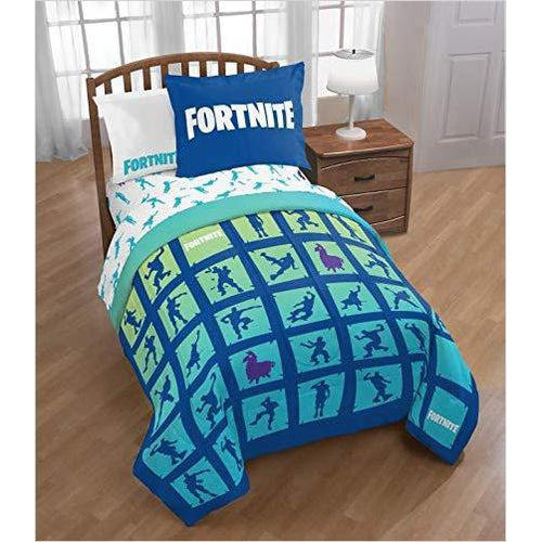 Fortnite Boogie Down Emote Twin / Full Comforter Set with Pillow Sham - Gifteee Unique & Unusual gifts, Cool gift ideas