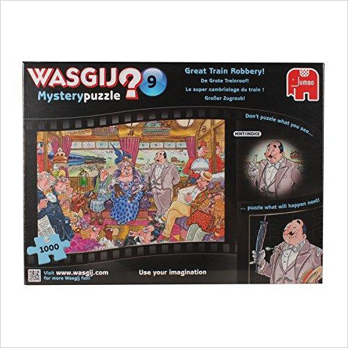 Wasgij 1000 Piece Mystery 9 The Great Train Robbery Jigsaw Puzzle - Gifteee Unique & Unusual gifts, Cool gift ideas