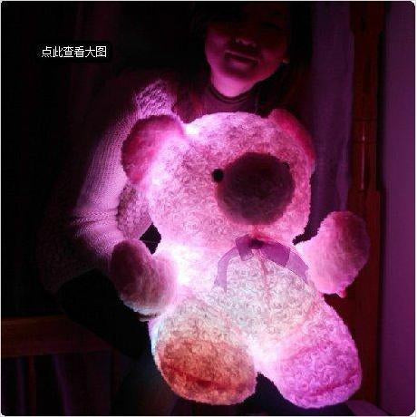 Light up Pink Stuffed Teddy Bear - Gifteee. Find cool & unique gifts for men, women and kids