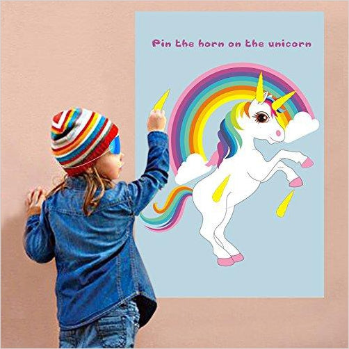 Pin The Horn on The Unicorn Party Game - Gifteee. Find cool & unique gifts for men, women and kids