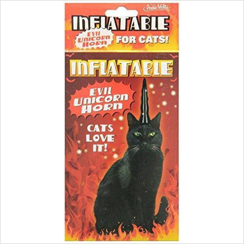 Inflatable Evil Unicorn Horn for Cats - Gifteee Unique & Unusual gifts, Cool gift ideas