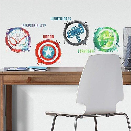 Marvel icons Peel & Stick Wall Decals - Gifteee. Find cool & unique gifts for men, women and kids