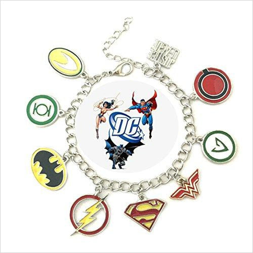 Super Heroes Charm Bracelet - Gifteee. Find cool & unique gifts for men, women and kids