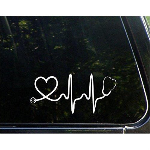 Stethoscope Big Heart Decal / Bumper Sticker - Gifteee. Find cool & unique gifts for men, women and kids
