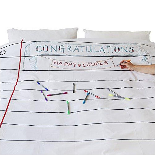 Doodle on your Bed Cover - Gifteee Unique & Unusual gifts, Cool gift ideas