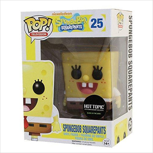 Funko POP Television Vinyl Figure - Spongebob Squarepants - Exclusive Glow In The Dark - Gifteee Unique & Unusual gifts, Cool gift ideas