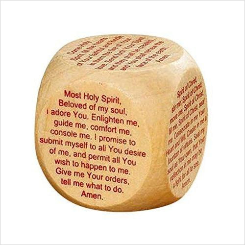 Wooden Prayer Cube with Confirmation Prayers - Gifteee Unique & Unusual gifts, Cool gift ideas