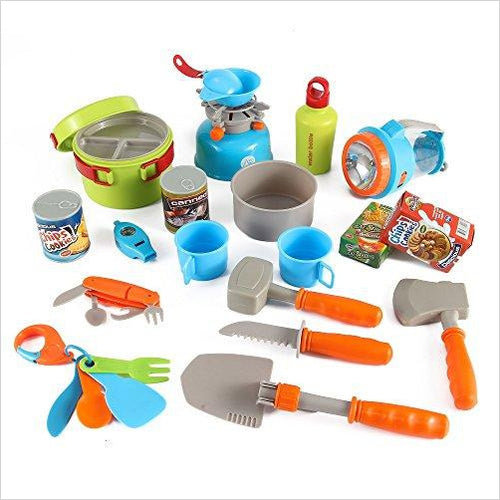 Little Explorers Camping Gear Toy Tools Play Set for Kids - Gifteee. Find cool & unique gifts for men, women and kids