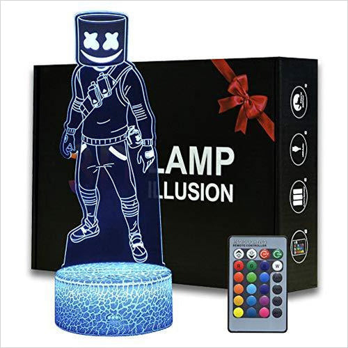 Fortnite Battle Royale 3D Illusion Night Light - Marshmello - Gifteee. Find cool & unique gifts for men, women and kids