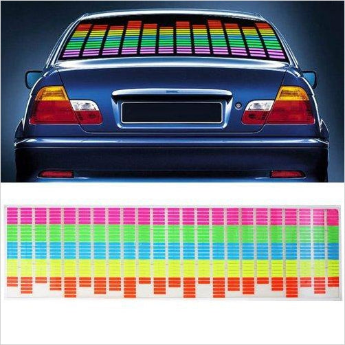 Sound Activated Equalizer Car Sticker - Gifteee Unique & Unusual gifts, Cool gift ideas