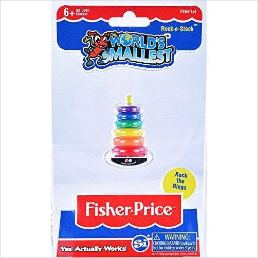 Worlds Smallest Fisher Price Classic Rock-a-Stack - Gifteee Unique & Unusual gifts, Cool gift ideas