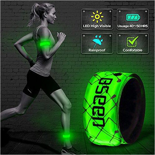 Reflective Band - Patented Heat sealed design, Glow in the Dark, Water/sweat resistant - Gifteee. Find cool & unique gifts for men, women and kids
