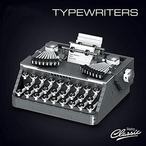 Classic Retro Series Typewriters, Adult Building Set