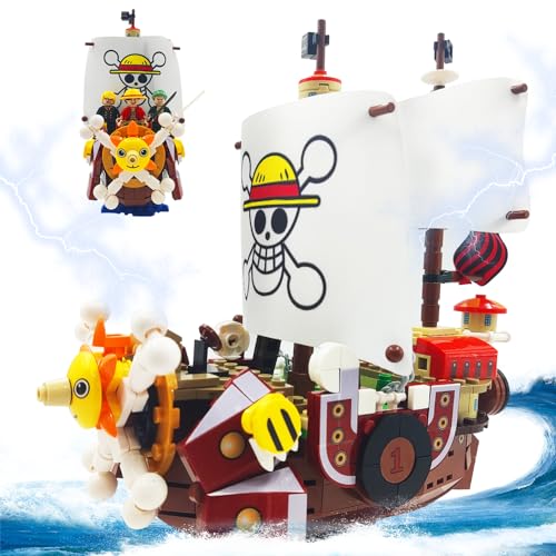 One Piece Anime Thousand Sunny Ship Building Blocks Kit Compatible with Lego - Gifteee Unique & Unusual gifts, Cool gift ideas