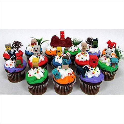 Minecraft Cupcake Topper Set - Gifteee Unique & Unusual gifts, Cool gift ideas