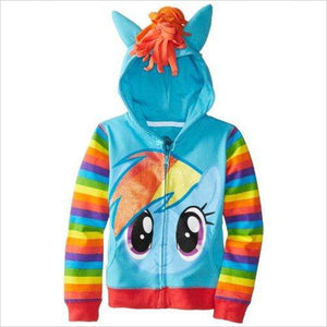My Little Pony Rainbow Hoodie - Gifteee - Unique Gifts | Cool Gift Ideas for Kids, Men and Women