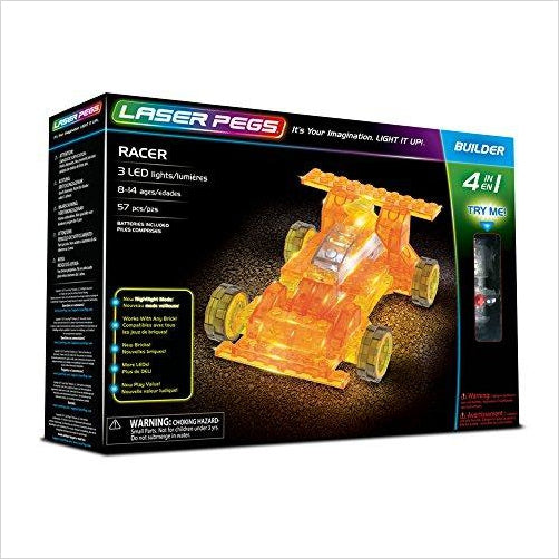 Racer 4-in-1 - Light Up Bricks - Gifteee. Find cool & unique gifts for men, women and kids