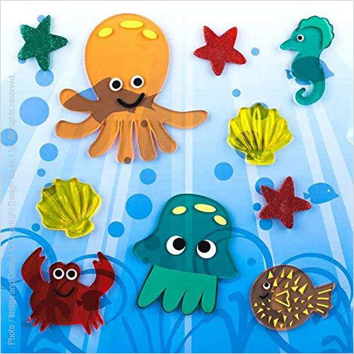 GelGems Window Stickers - Bag-Lg-Under the Sea - Gifteee. Find cool & unique gifts for men, women and kids