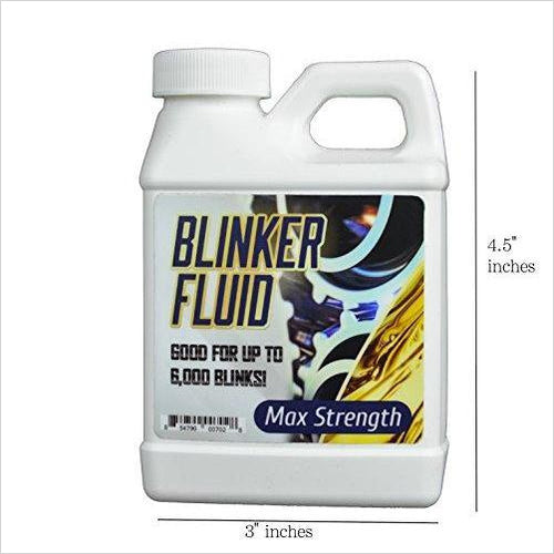 Blinker Fluid - Gag Gift - Gifteee. Find cool & unique gifts for men, women and kids