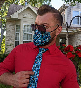 Face Mask with Matching Tie