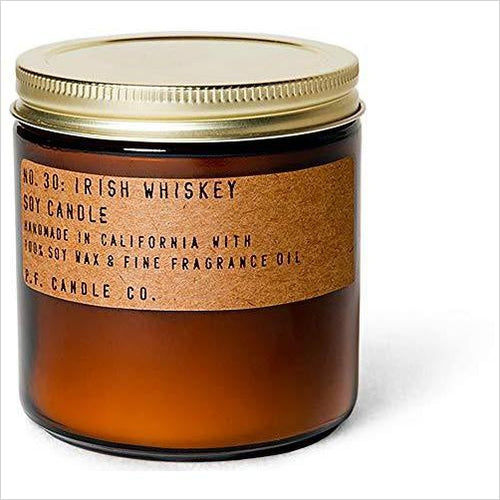 Irish Whiskey Soy Candle - Gifteee. Find cool & unique gifts for men, women and kids