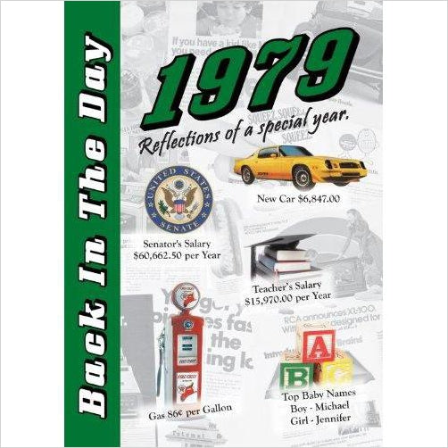 1979 Back In The Day Almanac -- 24-page Booklet / Greeting Card - Gifteee - Unique Gifts | Cool Gift Ideas for Kids, Men and Women