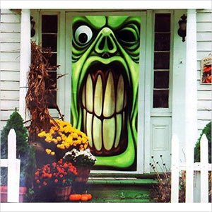 Halloween Haunted House Green Goblin Door Cover - Gifteee Unique & Unusual gifts, Cool gift ideas