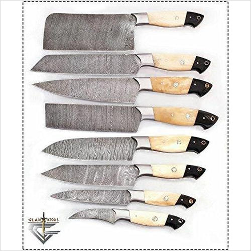 Professional Kitchen Knives - Damascus Steel - Gifteee Unique & Unusual gifts, Cool gift ideas