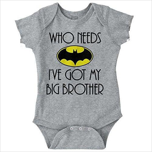 Who Need Batman Baby Romper Bodysuit - Gifteee Unique & Unusual gifts, Cool gift ideas