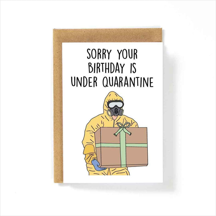 Quarantine Birthday Card - Gifteee. Find cool & unique gifts for men, women and kids